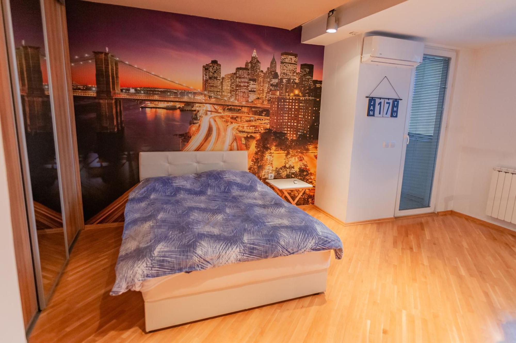 Grand Central Apartment Skopje Bagian luar foto